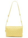Bottega Veneta Women's Mini East-west Intrecciato Leather Shoulder Bag In Yellow