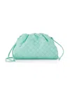 Bottega Veneta Women's Mini Intrecciato Leather Pouch Clutch In Celadon