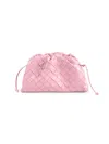 Bottega Veneta Women's Mini Intrecciato Leather Pouch Clutch In Pink