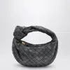 Bottega Veneta Women Mini Jodie Bag In Graphite Suede In Gray