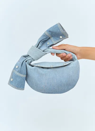 Bottega Veneta Women Mini Jodie Handbag In Blue
