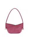 Bottega Veneta Mini Lambskin Solstice Shoulder Bag In Pink