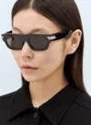 Bottega Veneta Rectangular Sunglasses In Black