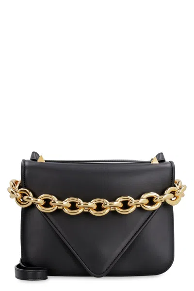 Bottega Veneta Women's Mount Leather Envelope Bag In Black
