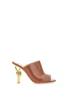 Bottega Veneta Grape Nappa Leather Knot Mules In Brown