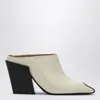 Bottega Veneta Leather Mules Ventura Wedge Heel In Neutral