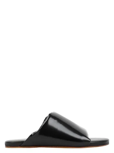 BOTTEGA VENETA WOMEN'S NAPPA LEATHER CUSHION SANDALS