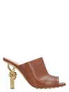 Bottega Veneta Grape Nappa Leather Knot Mules
