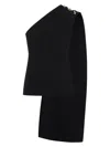 Bottega Veneta Top In Crepe Di Lana E Viscosa Con Dettaglio Knot In Black
