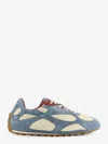 Bottega Veneta Orbit Flash Leather-trimmed Suede And Shell Sneakers In Blue