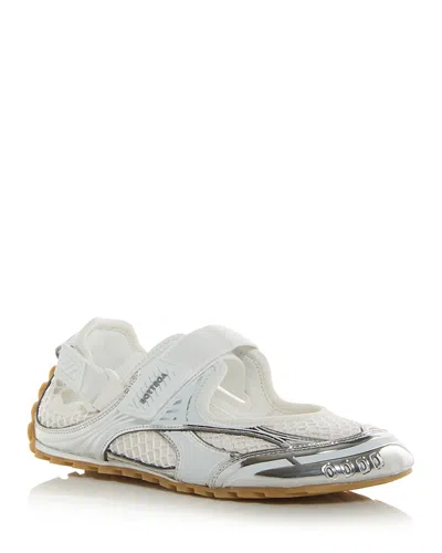 Bottega Veneta Women's Orbit Flash Mary Jane Sneakers In White
