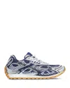 Bottega Veneta Women Orbit Low-top Sneakers In Technical Fabric In Blue