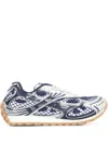 Bottega Veneta Orbit Metallic Net Runner Sneakers In Blue