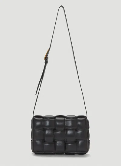 Bottega Veneta Padded Cassette Leather Shoulder Bag In Black