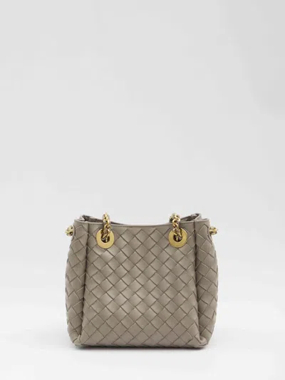 Bottega Veneta Women Parachute Bag Small In Gray