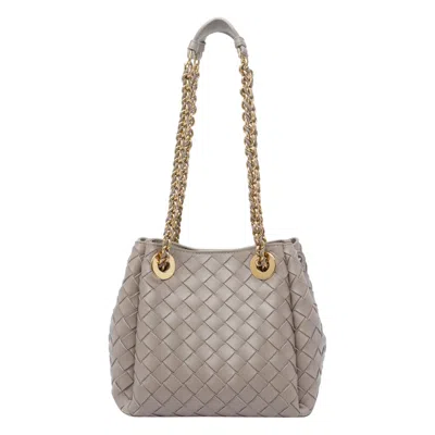Bottega Veneta Women Parachute Small With Chain In White