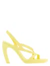 Bottega Veneta Yellow Jimbo Heeled Sandals