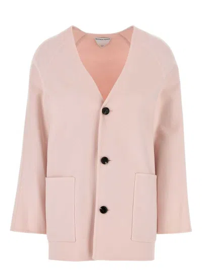BOTTEGA VENETA WOMEN'S PASTEL WOOL BLEND CARDIGAN