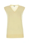 Bottega Veneta Cashmere Vest In Yellow