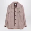 Bottega Veneta Check Viscose-blend Shirt In Brown