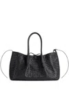 Bottega Veneta Pinacoteca Reversible Intrecciato Leather Tote In Black