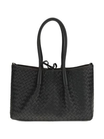 Bottega Veneta Women Pinacoteca Medium Leather Tote In Black