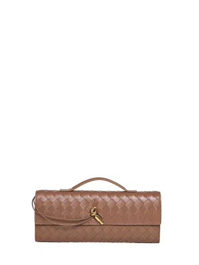 Bottega Veneta Women Pinecone Andiamo Clutch Top Handle Clutch Bag In Multi