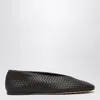 Bottega Veneta Fondant Intrecciato Lambskin Rosa Ballet Flats In Animal Print