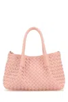 Bottega Veneta Women Pink Leather Small Pinacoteca Shopping Bag In Pink