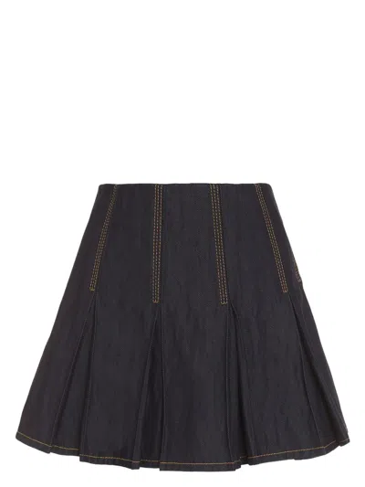 BOTTEGA VENETA WOMEN'S PLEATED MINI SKIRT