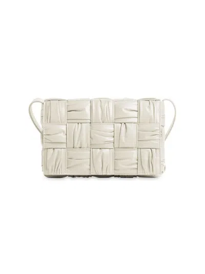 Bottega Veneta Women's Plissé Padded Cassette Leather Crossbody Bag