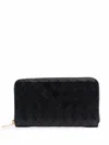 Bottega Veneta Women Portafoglio Intrecciato Con Zip In Black
