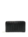 Bottega Veneta Women Portafoglio Intrecciato Grande Con Zip In Black