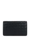 Bottega Veneta Women Pouch Intreccio In Black
