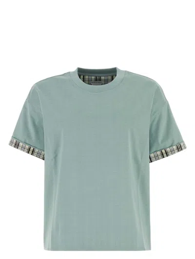 BOTTEGA VENETA WOMEN'S POWDER BLUE COTTON T-SHIRT