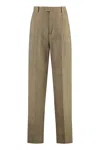 Bottega Veneta Women's Prince Of Wales Checked Wool Trousers In Beige