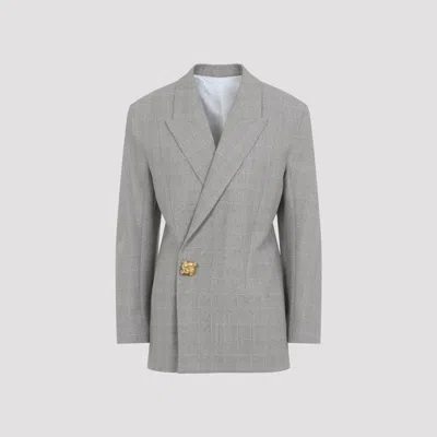 Bottega Veneta Women's Prince Of Wales Cotton Jacket In Nude & Neutrals
