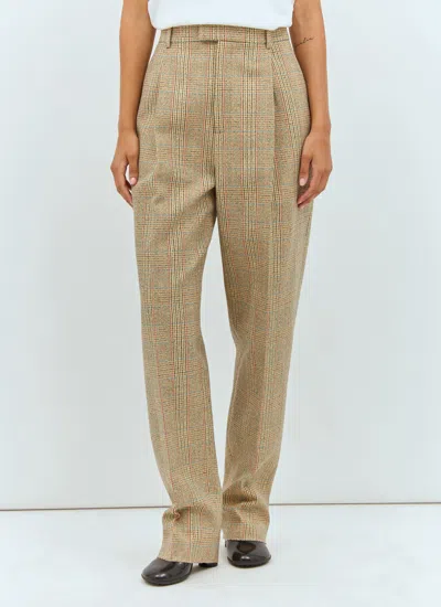 BOTTEGA VENETA BOTTEGA VENETA WOMEN PRINCE OF WALES TWEED PANTS