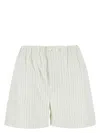 Bottega Veneta Pinstripe Poplin Shorts
