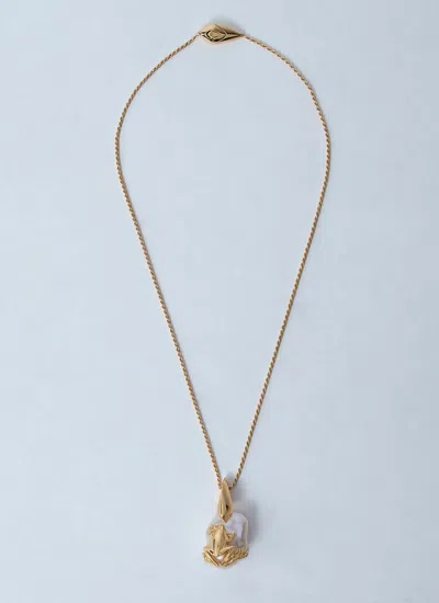 Bottega Veneta Women Rana Pearl Necklace In Gold