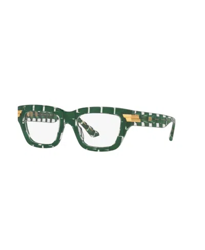 Bottega Veneta Women's Rectangle Eyeglasses, 6j000386 In Green