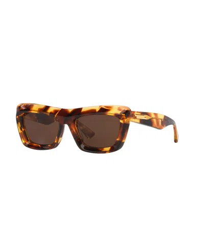 Bottega Veneta Women's Rectangle Sunglasses, Bv1283s 6j000431 In Brown