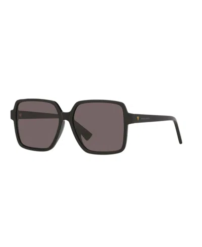 Bottega Veneta Women's Rectangle Sunglasses, Bv1317sk 6j000448 In Black