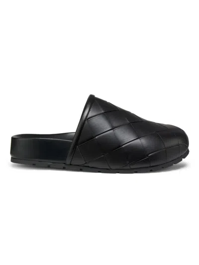 Bottega Veneta Women's Reggie Intrecciato Leather Clogs In Nero