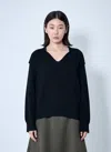 Bottega Veneta Women Ribbed Cotton Sweater In Blue