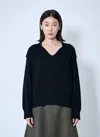 Bottega Veneta Women Ribbed Cotton Sweater In Blue