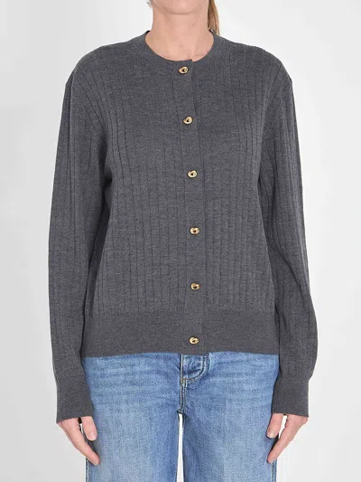 Bottega Veneta Women Ribbed Knit Cardigan