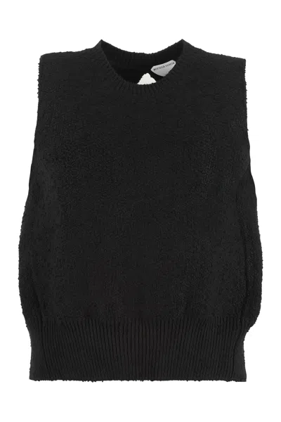 Bottega Veneta Black Knit Top For Women