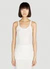 Bottega Veneta Women Ribbed Tank Top In White