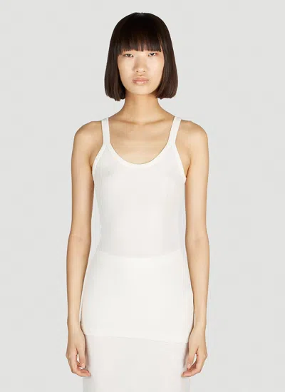 Bottega Veneta Women Ribbed Tank Top In White